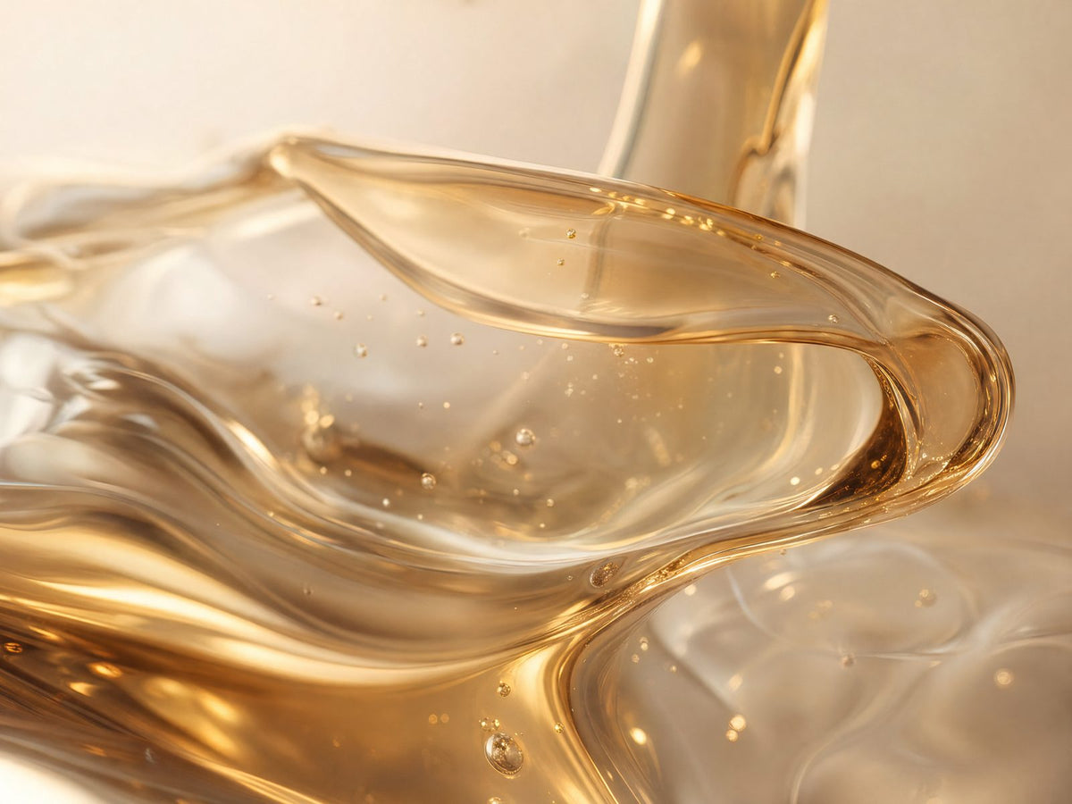 Cellulose gently dissolved into a golden spinning solution